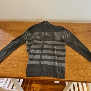 Alfani Men's Dark Gray Zip-Up Sweater